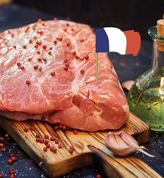 Emballage bleu blanc rouge
